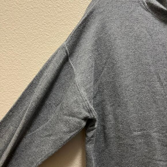 Hilary Radley Sweatshirt Hoodie Gray Cotton Long Sleeve Pullover Sweater Sz M - Picture 3 of 7